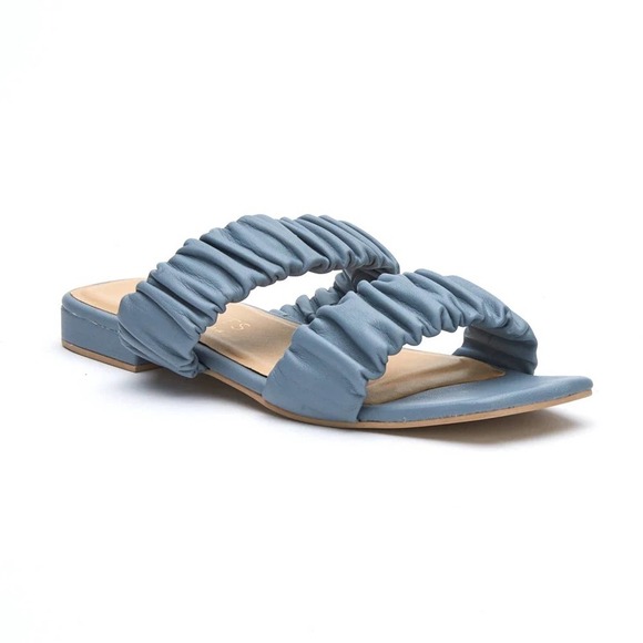 Coconuts No Lies Ruched Sandal Size 9 - Picture 2 of 8